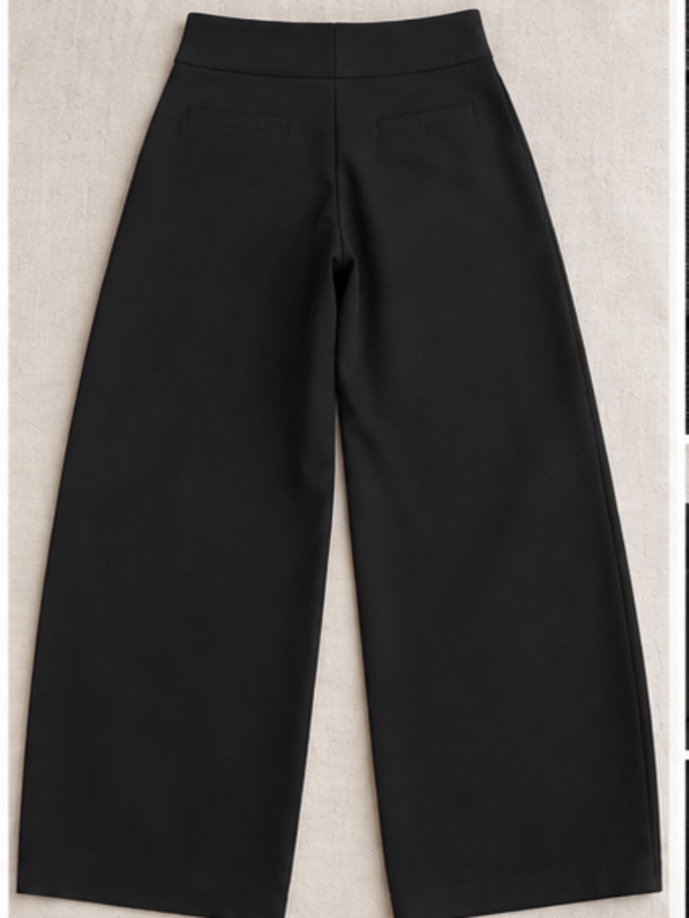 Old Navy Black High Rise Wide Leg Pants Size M Pull On Trousers - Picture 4 of 5